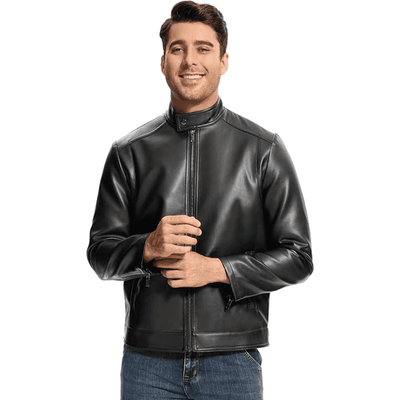 Leather Jacket Men Lightweight Motorcycle Jackets - Styriz Jackets 