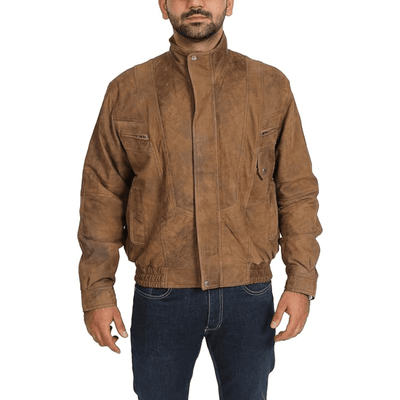 Mens Classic Leather Blouson Jacket - Styriz Jackets 