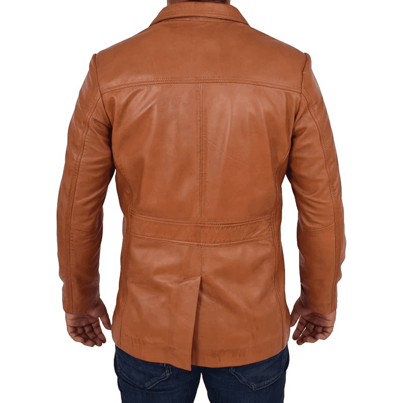 Mens Leather Classic Retro 70's Blazer Hunters Safari Jacket - Styriz Jackets 