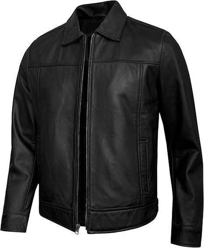 Mens Real Lambskin Leather Jacket Vintage Style - Styriz Jackets 