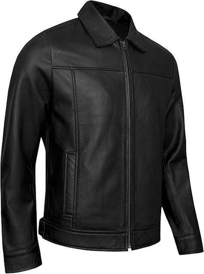 Mens Real Lambskin Leather Jacket Vintage Style - Styriz Jackets 