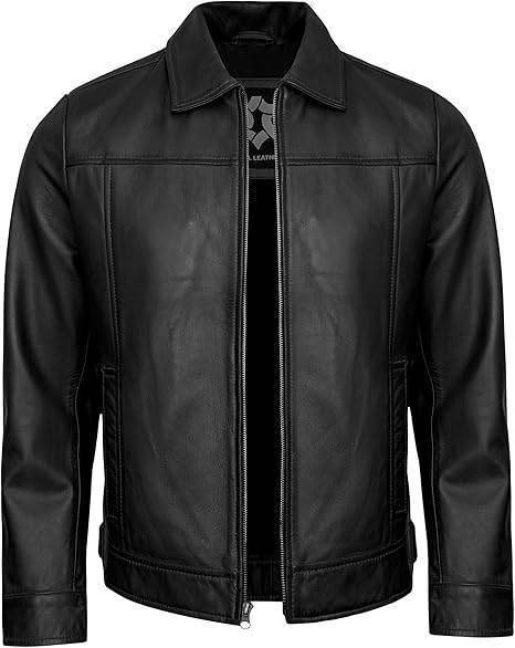 Mens Real Lambskin Leather Jacket Vintage Style - Styriz Jackets 